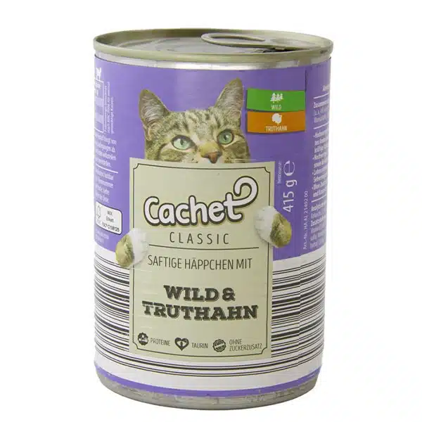 کنسرو گربه کچت طعم گوشت شکار و بوقلمون