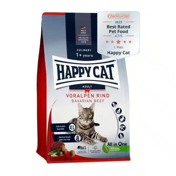 غذای گربه هپی کت با طعم گوشت گاو Happycat وزن 10 کیلوگرم