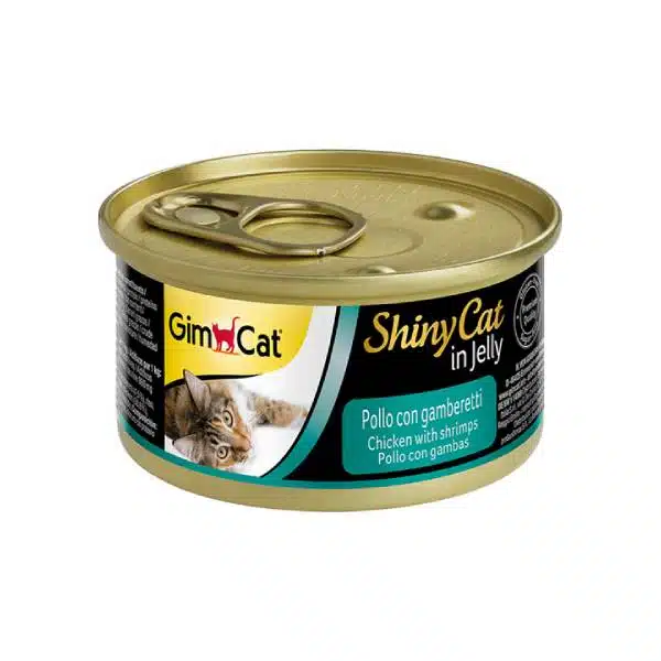 کنسرو گربه جیم کت طعم مرغ و میگو ۷۰ گرم