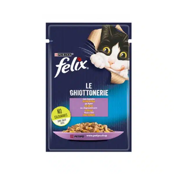 سوپ (پوچ) گربه فلیکس با طعم گوشت بره ۸۵گرم