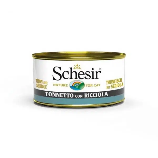 کنسرو گربه شسیر با طعم ماهی تن و ماهی دم زرد