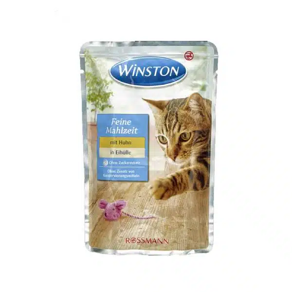 سوپ گربه وینستون با طعم مرغ