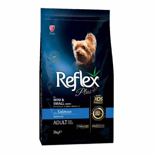 غذای سگ نژاد کوچک رفلکس پلاس طعم سالمون ReflexPlus Salmon وزن 8 کیلوگرم