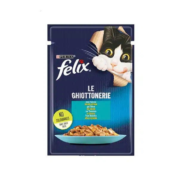 سوپ (پوچ) گربه فلیکس با طعم ماهی تن 85 گرم