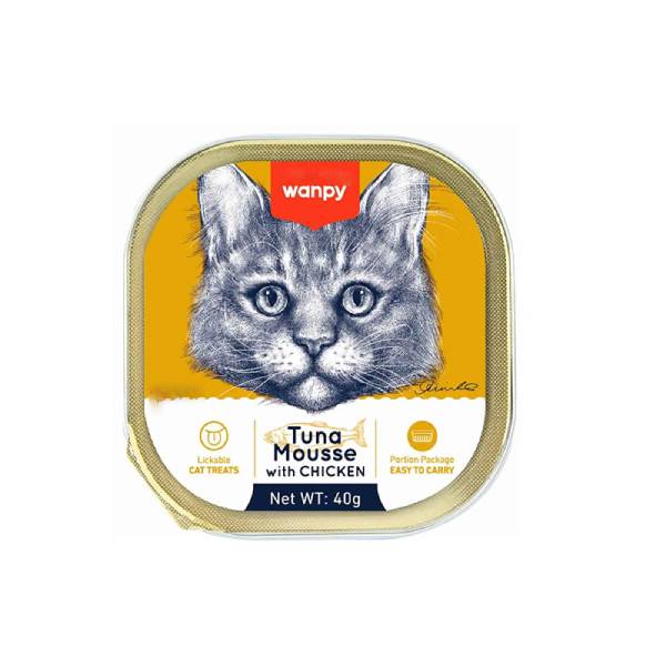 ووم گربه ونپی طعم ماهی تن و مرغ ۴۰ گرم