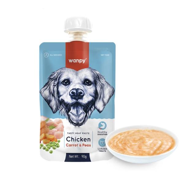 پودینگ سگ ونپی با طعم گوشت مرغ و هویج و کدو