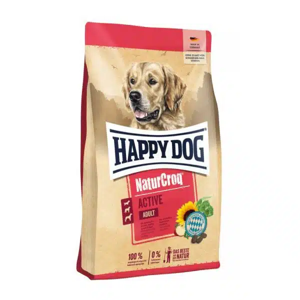 غذای سگ نیچرکراک هپی داگ مدل اکتیو وزن 15 کیلوگرم