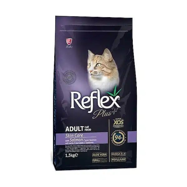 غذای خشک گربه رفلکس پلاس اسکین کر وزن 15 کیلوگرم
