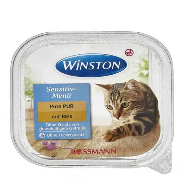 ووم گربه وینستون با طعم بوقلمون و برنج