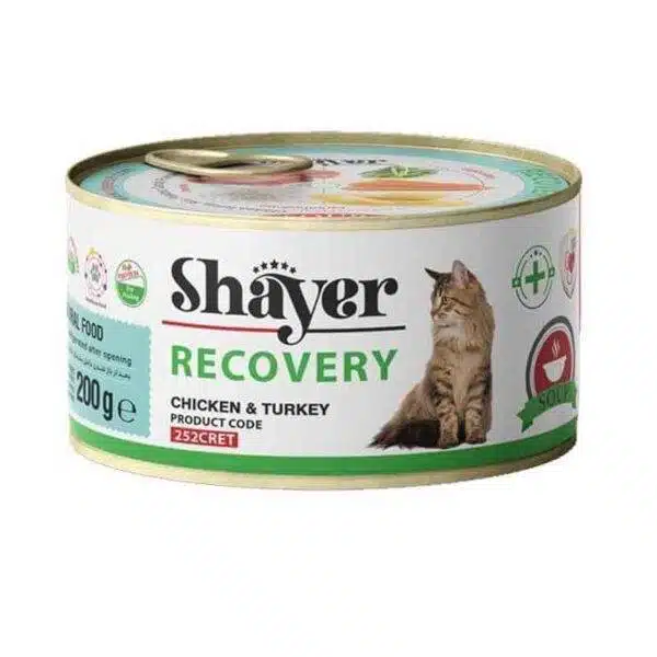 کنسرو گربه ریکاوری شایر شایر طعم مرغ و بوقلمون