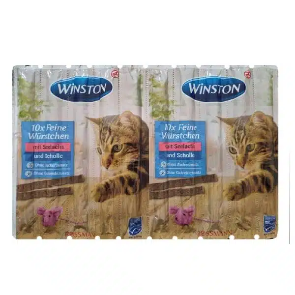تشویقی مدادی گربه وینستون با طعم سالمون و قزل آلا Winston Snack Cats with Salmon