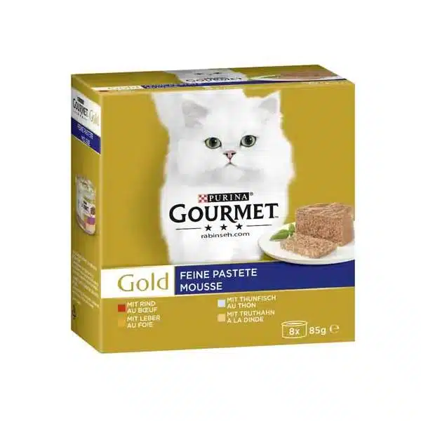 کنسرو گربه گورمت پته آلمانی بسته ۸ عددی