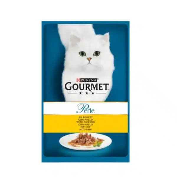 پوچ گربه بالغ گورمت با طعم مرغ