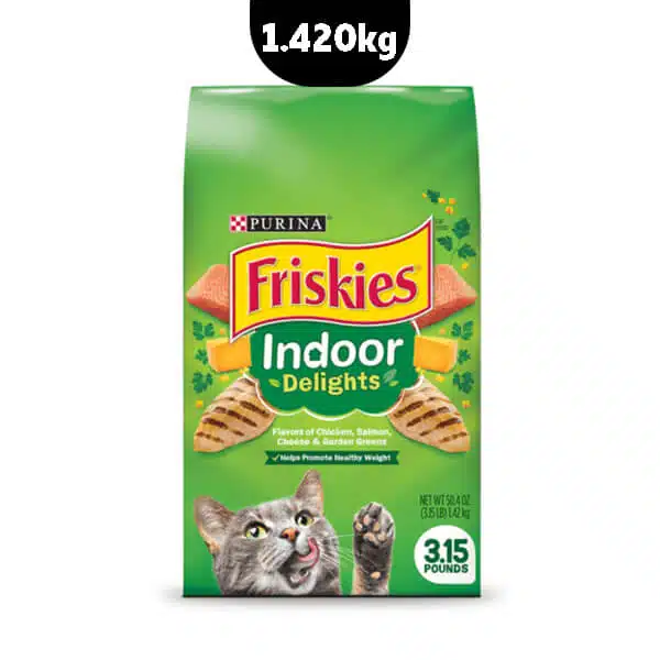 غذای گربه بالغ فریسکیز با طعم مرغ و ماهی سالمون Friskies وزن 1.4 کیلوگرم