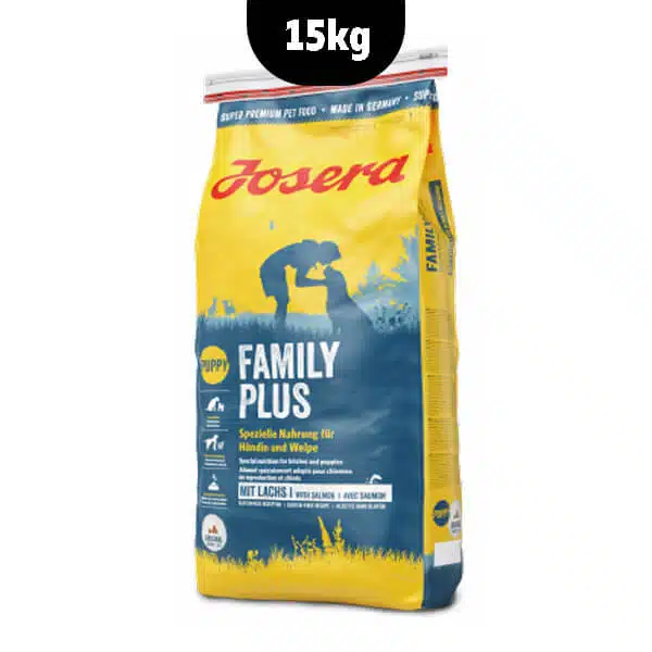 غذای سگ باردار و توله سگ FAMILYPLUS جوسرا وزن 15 کیلوگرم