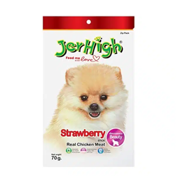 تشویقی سگ جرهای با طعم توت فرنگی JerHigh